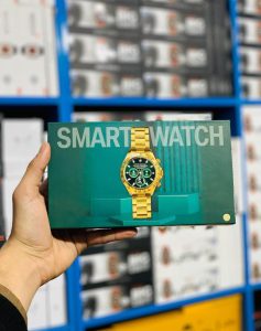 Bcd-49 Round dail smart watch Gold chain straps