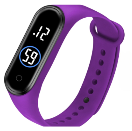 Latest M4 LED Watch Digital Sports Bracelet for Boys & Girls – Waterproof Touch Display