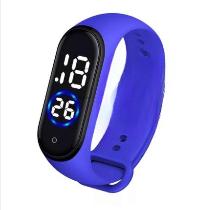 Latest M4 LED Watch Digital Sports Bracelet for Boys & Girls – Waterproof Touch Display